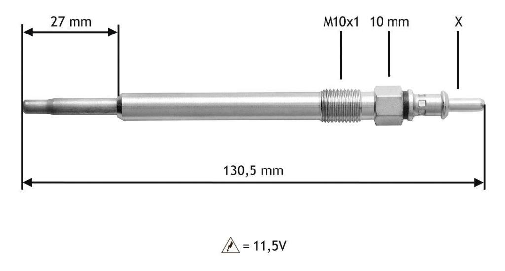 Bougie de préchauffage VALEO ref. 345121